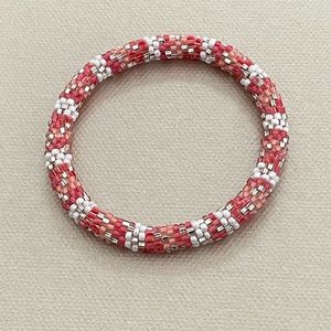 Pink beaded bracelet